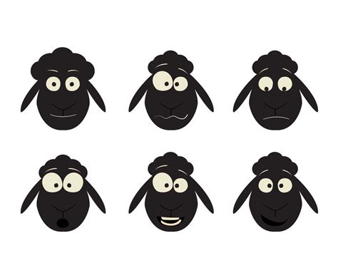 sheep face clipart|free printable black face sheep.